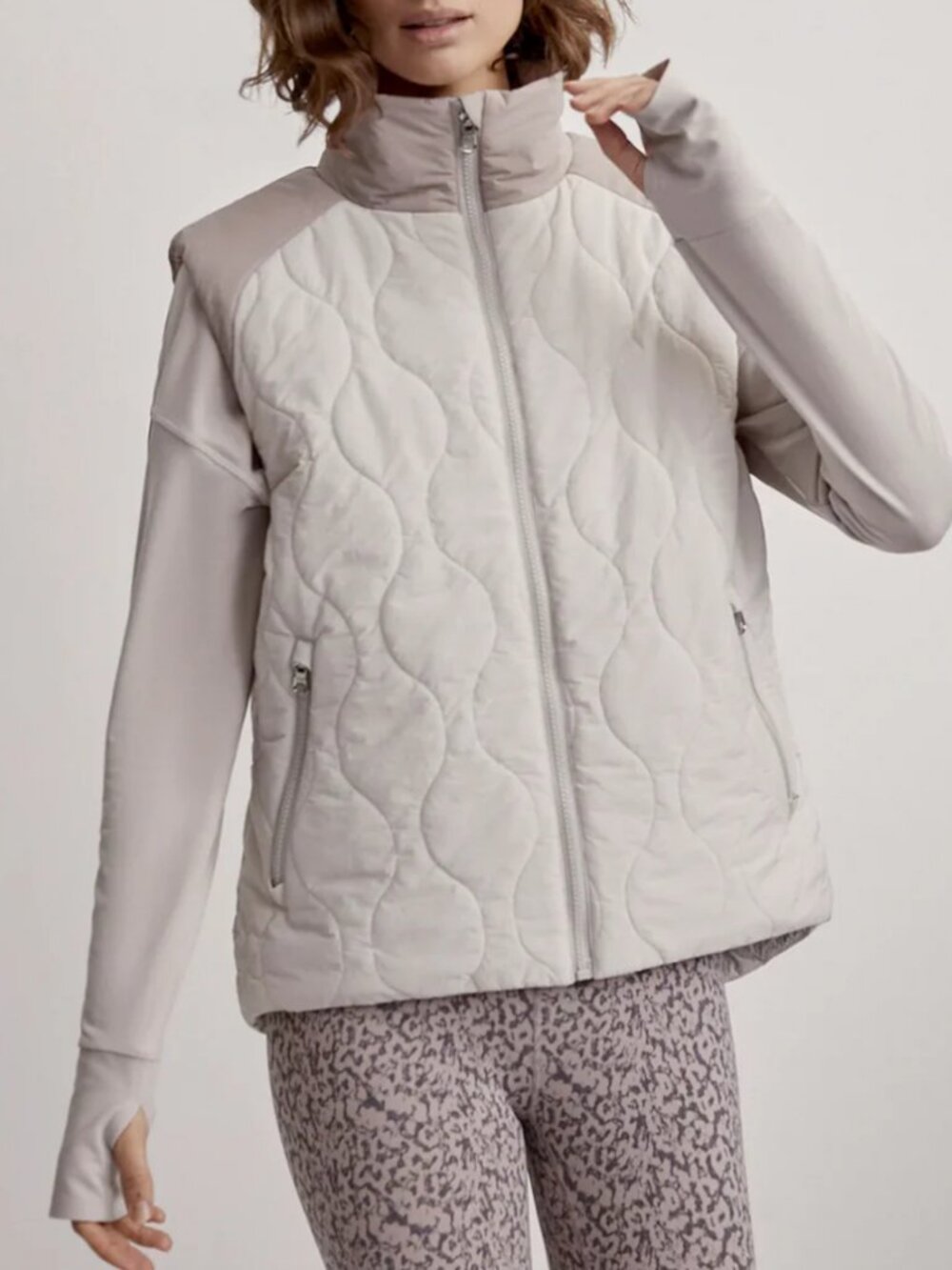 Varley Maher Quilted Vest SIZE XS